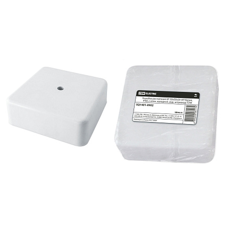 Коробка распаячная  ОП 50х50х20мм  IP40  белая, клем.колодка TDM SQ1401-0902 *1/10/192