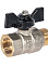 Кран шаровый 1/2" (Ø15) М/П бабочка LD Pride 47.15. (аналог ИА33) *1/30