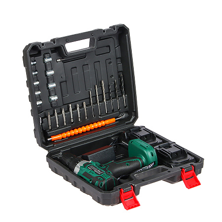 Дрель-шуруповерт 21В 2скор.0-400/0-1550об/мин 30Нм 1.5Ач 2аккум LI-ION OBS 21DC SET FAVOURITE *1/10