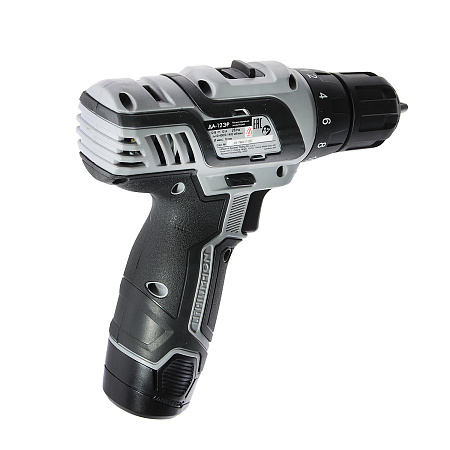 Дрель-шуруповерт 12В 2скор.0-400/0-1400об/мин 28Нм 2Ач 2аккум LI-ION ДА-12ЭР ИНТЕРСКОЛ *1/10