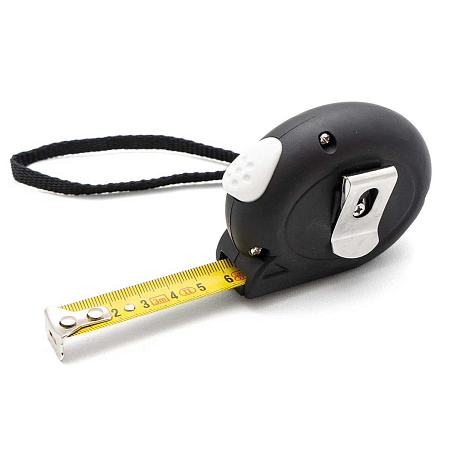 Рулетка  3м х16мм резино-пластик. корпус стальная лента автостоп арт.100041 VIRA RAGE *1