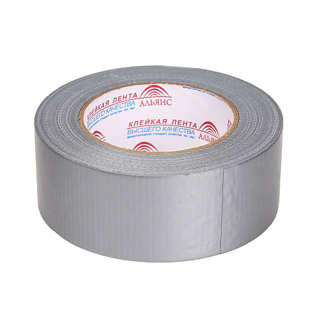 Лента клейкая армированная 48мм х 50м Серый АЛЬЯНС *1/24
