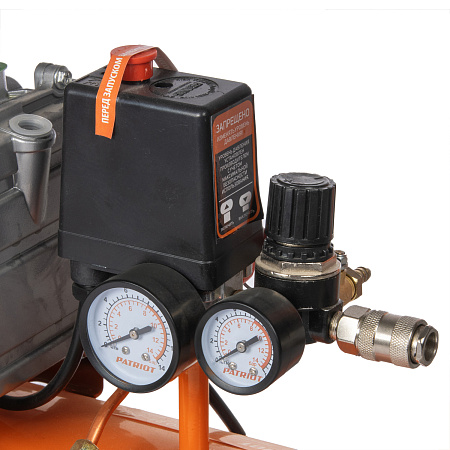 Компрессор воздушный 1500Вт 2850об/мин 240л/мин 24л 8бар масляный EURO24/240 PATRIOT *1