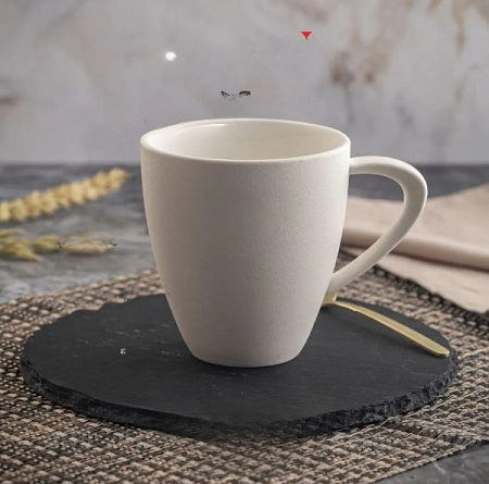 Кружка фарфор. Domenik 360мл "Rock White" DM8015 *6/24