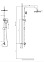 Стойка для душа с верхней лейкой RUSH Bella BL4535-114 хром *1/10
