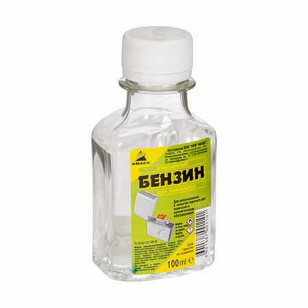 Бензин д/зажигалок 100 мл. флакон  БЕЗ  дозатора  (Анлес) *35