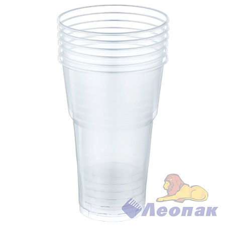 Одноразовые стаканы 0,5л КОМПЛЕКТ 12шт "Леопак" *1/40