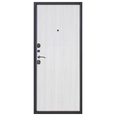 Дверь металлическая 7,5 см ГАРДА МУАР Белый ясень 860х2050 ЛЕВАЯ ФЕРРОНИ *1