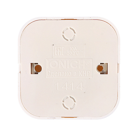 Выключатель "Intro Plano" СП 2кл. белый с подсветкой 10А-250В IP20 1-105-01 *10/200