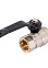 Кран шаровый 1/2" (Ø15) М/М ручка LD Pride 47.15. (аналог ИА35) *1/18