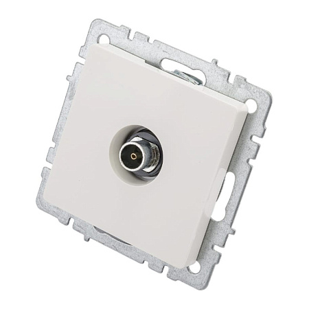 Механизм розетки "BRITE" TV оконечный 2DB белый IEK BR-A10-O-K01   *10/100