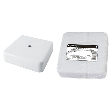Коробка распаячная  ОП 100х100х29мм  IP40  белая, клем.колодка TDM SQ1401-0908 *1/42