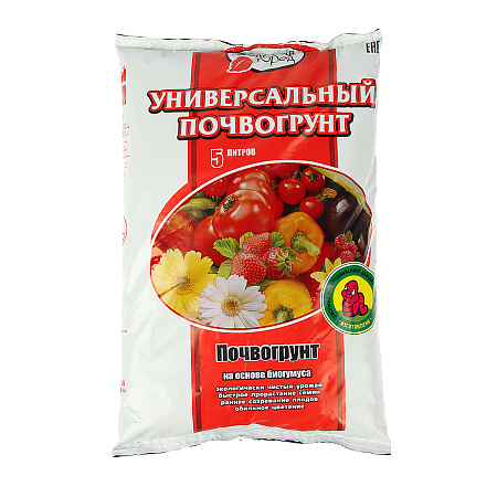 Почвогрунт универсальный  5л на основе биогумуса  "Зеленый город" *8/240