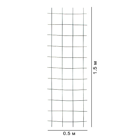 Сетка кладочная ТУ 100*100-3,5 (0,5*1,5м ±60мм 100*100мм ±35мм 4*11 прутков сделано по ТУ) *10/600