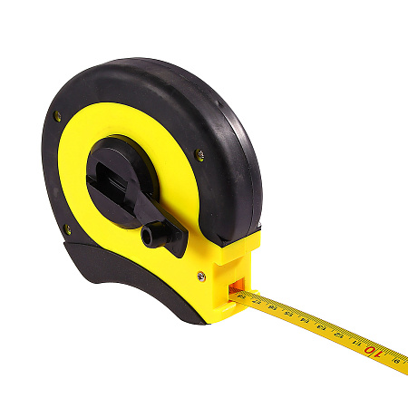 Рулетка 20м х10мм резино-пластик. корпус стальная лента арт.3017025 888 *1/6/36