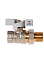 Кран шаровый 1/2" (Ø15) М/П бабочка с американкой СТМ (СТАНДАРТ) CWAFM012 (аналог ЗФ782) *1/20/120