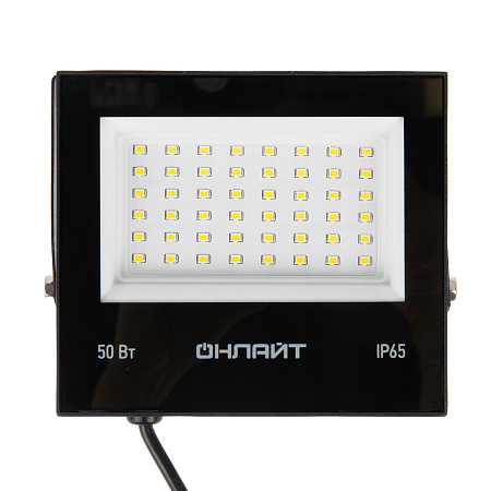 Прожектор светодиодный 50Вт 6,0K IP65 холодный Онлайт OFL-50-6K-BL-IP65-LED 71660 *1/20/40