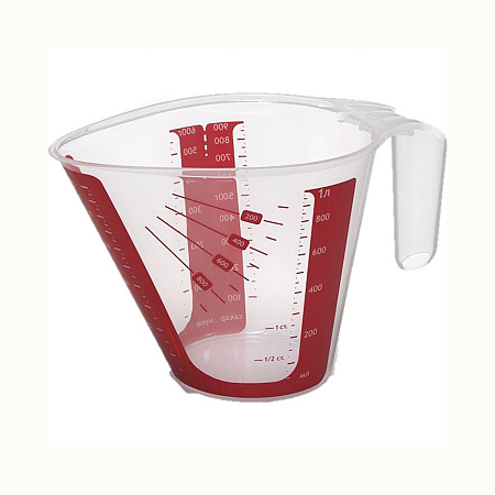 Кувшин мерный пластм. 1,0л "Step" арт.340 (Полимербыт) *1/24