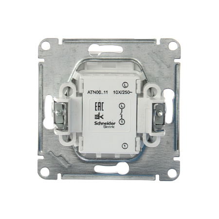 Механизм выключателя "ATLAS DESIGN" 1кл. белый (сх.1) 10АХ SchE ATN000111   *20/160