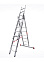 Лестница многофункциональная складная алюм. 3х 8ступ.,общ.дл.4,24м,max нагр150 ПРОФ.604308/3230308*1