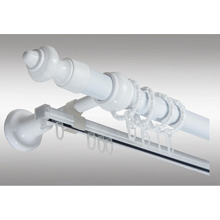 Карниз круглый d28мм Белый + U-шина 3,0 Кантри Легранд *5