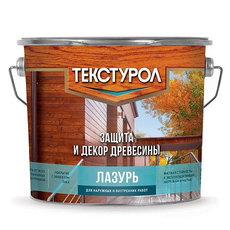 Средство для защиты древесины Тик Текстурол ЛАЗУРЬ 3 л  Эстония  *1/168