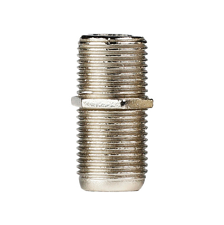 Переходник TV гнездо F - гнездо F (упак 2шт) А228  *1/200