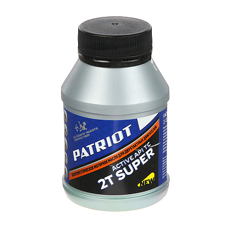 Масло д/2-х тактных двигателей 100мл полусинтетическое SUPER ACTIVE 2Т PATRIOT *1/24