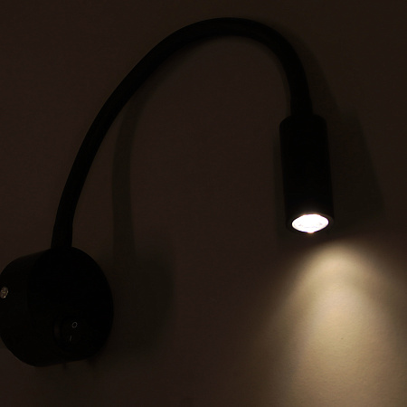 Светильник настенный (спот) B270 BK 3W черный  VERNER LIGHTING *1/50