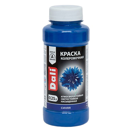 Колер краска синий 0,25 л ДАЛИ *1/12
