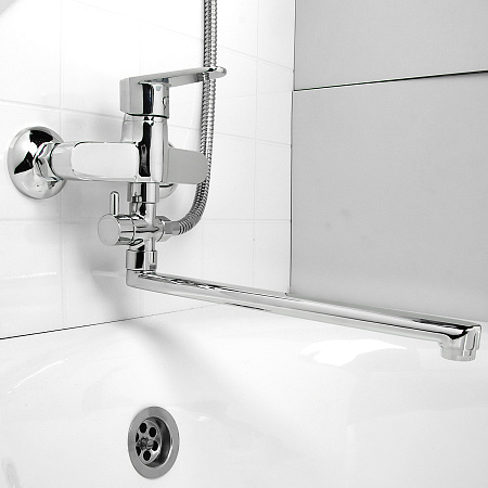 Смеситель д/ванны Cersanit CARI 63028 излив 30 см (без лейки) *1/10