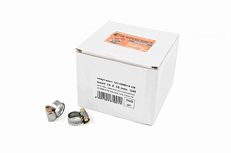 Хомут CRAFTMATE 10-16мм нерж., 5/8"   *100/1800