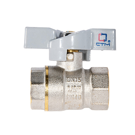 Кран шаровый 1/2" (Ø15) М/М бабочка СТМ (СТАНДАРТ) CWFFB012 (аналог ЗФ766) *1/25/200