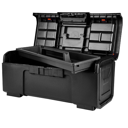 Ящик д/инструмента пластм. "Blocker Boombox 24" черный/оранжевый BR3942ЧРОР *1/4