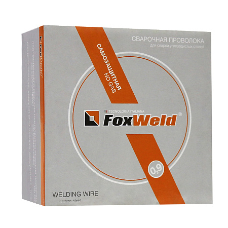 Проволока сварочная порошковая (0,8мм/0,9кг/D100) самозащитная арт.4872 E71T-GS FoxWeld *1/10