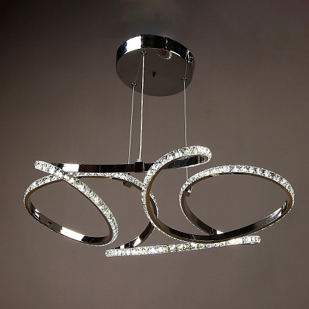 Люстра 8897/130W Chrome 500 мм 3 реж., пульт S=16м2  VERNER LIGHTING *1