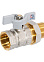 Кран шаровый 3/4" (Ø20) М/П бабочка с американкой СТМ (СТАНДАРТ) CWAFM034 (аналог ЗФ783) *1/15/90