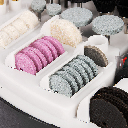 Гравер 170Вт 10000-35000об/м цанга 2,4/3,2мм гибкий вал насадки 210шт FGM 170FS FAVOURITE *1/5