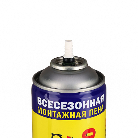 Пена монтажная бытовая 600мл/377гр  всесезонная Ремонт на 100% ЭКОНОМ  выход до 15литров*12