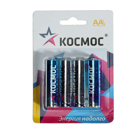 Элемент питания AA (LR06) Космос Alkaline(блистер 4шт)  *1/12/144