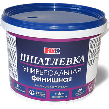 Шпатлевка финишная универсальная 5 кг BROZEX  *4/144