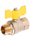 Кран шаровый 1/2" (Ø15) ГАЗОВЫЙ М/П бабочка GAZ LD Pride 47.15. (аналог ЖЗ72) *1/30