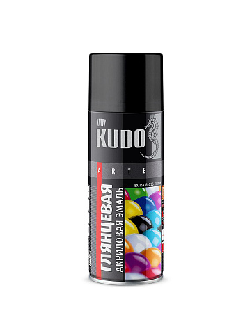 Эмаль-аэрозоль красный 520/270 мл RAL 3020 KUDO *1/12