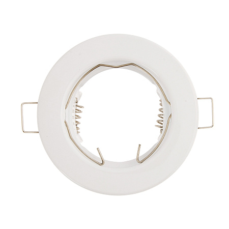 Светильник встраиваемый MR16 DL90 GU5.3 Ecola плоский Белый FW1611EFY *10/200