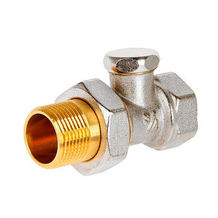 Клапан радиаторный запорный прямой 3/4"(Ø20) М/П CTM CARSVL34 *1/10