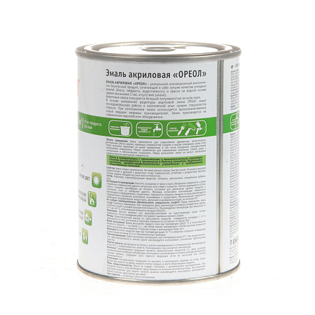 Эмаль акриловая синяя 0,9 кг Ореол (см. арт. КТ537)*1/14/588