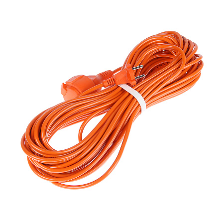 Удлинитель 1 розетка 20м б/з ПВС 2х0,75мм2 6А мощ.нагр 1300Вт Универсал УШ-6  *1/10/20