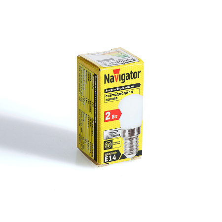 Лампа для холодильника светодиодная NLL 2W-230V Е14 4К Navigator 71286 *1/50/200