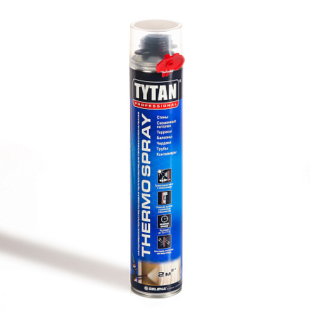 Утеплитель напыляемый TYTAN Professional THERMOSPRAY 870 мл/1020 гр 16388/15157  *1/12