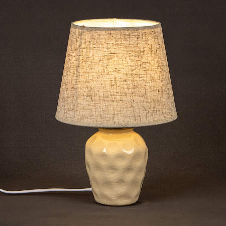 Лампа настольная 16004-0.7-01J1 Е14 40Вт (керамика+абажур) *1/36